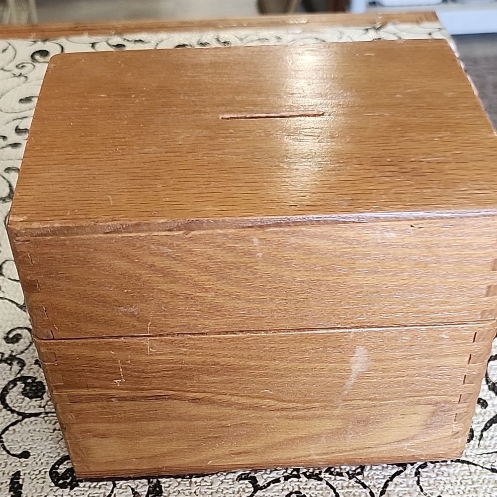 Wooden Bank Box